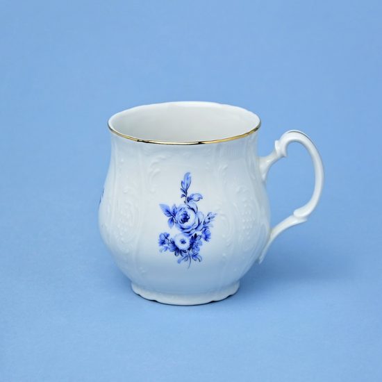 Mug Jonáš 310 ml, Thun 1794 Carlsbad porcelain, BERNADOTTE blue rose