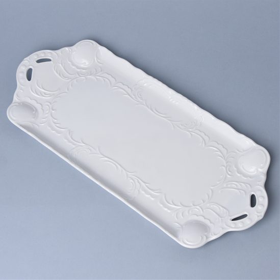 Adelka white: Platter 39 x 16,5 cm, G. Benedikt 1882