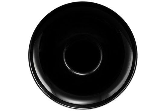 Saucer 12 cm, Lido Solid Black, Seltmann porcelain