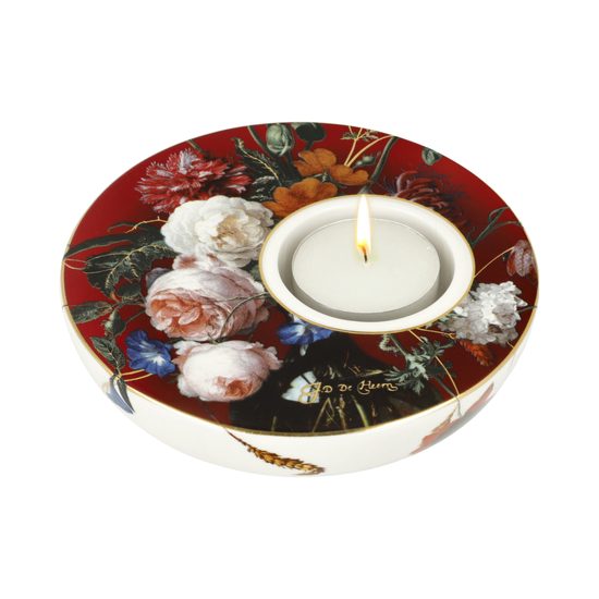 Candle holder, 12 / 12 / 4 cm, porcelain, J. D. De Heem, Goebel