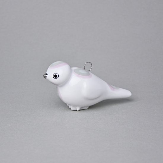 Porcelain Decoration - Bird, 11,5 x 6 x 5 cm, Diff. colors, Goldfinger porcelain