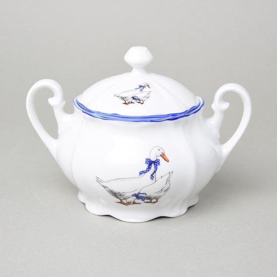 Sugar bowl with handles 0,40 l, Český porcelán a.s., goose