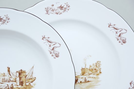 Rose 81048: Plate dining 25, Thun 1794, karlovarský porcelán
