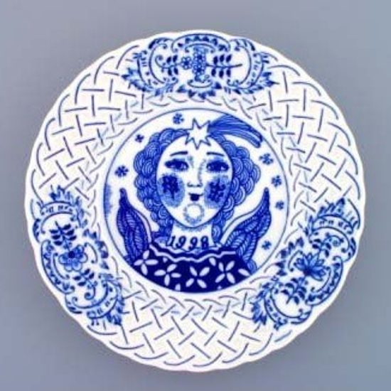 Annual plate 1998 18 cm, Original Blue Onion Pattern