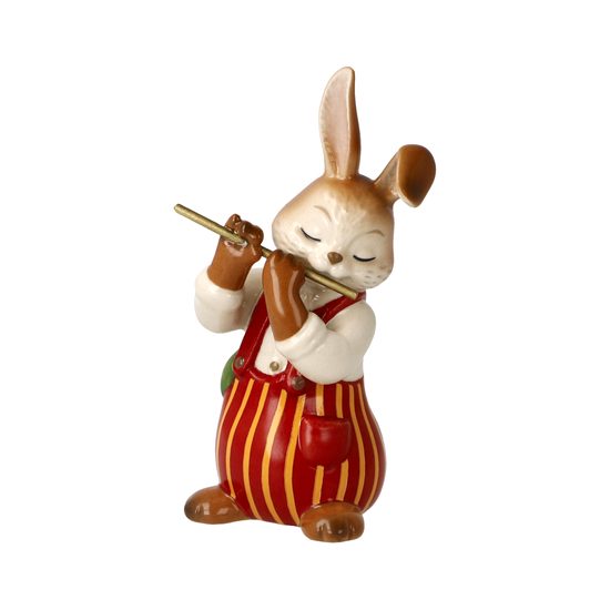 Figurka králíčka s flétnou 4 / 4 / 8 cm, kamenina, Goebel