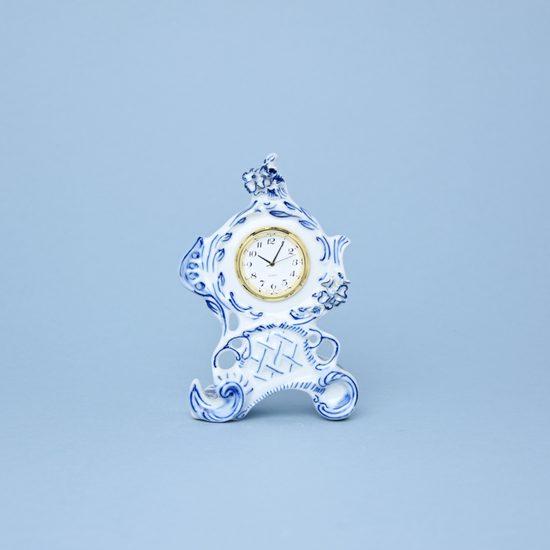 Clock mini Vlasta 12,5 cm, Original Blue Onion Pattern