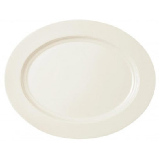 Platter oval 35 x 28 cm, Saphir Diamant uni 3, Tettau Porcelain