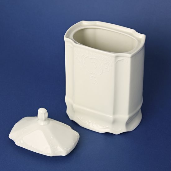 Víčko k dóze 1 l, Thun 1794, karlovarský porcelán, BERNADOTTE ivory