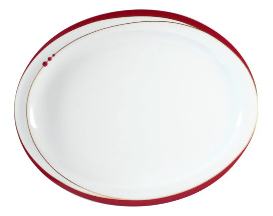 Talíř mělký 29 x 24 cm, Mirage 22539, Porcelán Seltmann