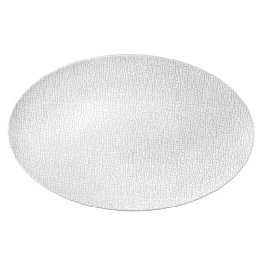 Bowl dish oval flat 40x26 cm, Luxury White 25676, Seltmann Porcelain