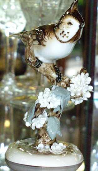 Bird 12 cm, Porcelain Figures Duchcov