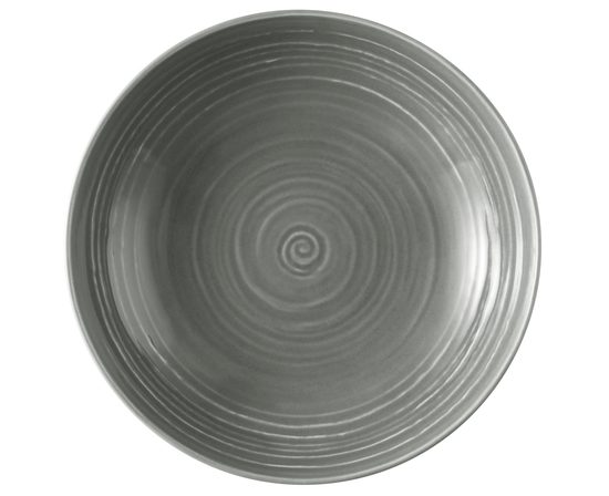 Terra PEARL GREY: Talíř hluboký 21 cm, porcelán Seltmann