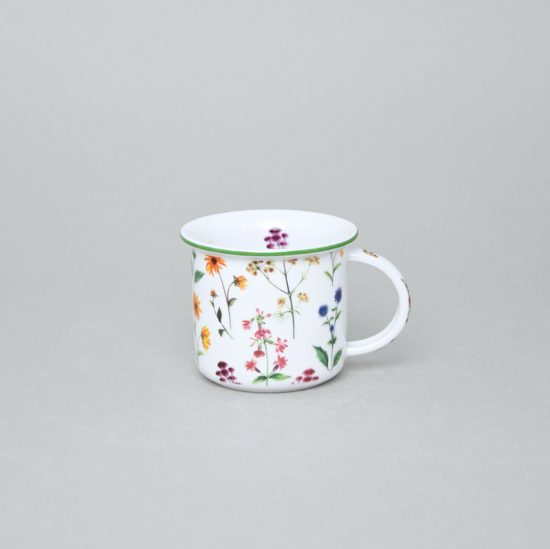 Hrnek Tina Fantazie, Drobné luční květy, 100 ml mini, Český porcelán a.s.