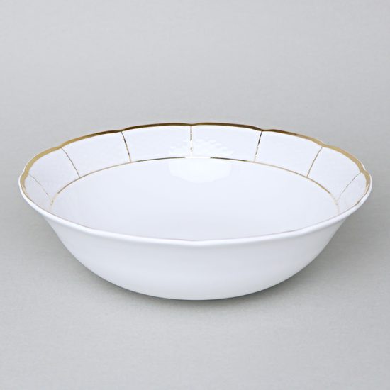 NATÁLIE zlatá: Mísa 24 cm, Thun 1794, karlovarský porcelán