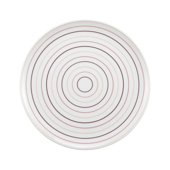 Podnos kulatý 19 cm, No Limits 24943 Cream Lines, Porcelán Seltmann