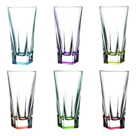 Sklenice longdrink 380 ml, set 6 ks., Fusion Colour, RCR Cristalleria Italiana