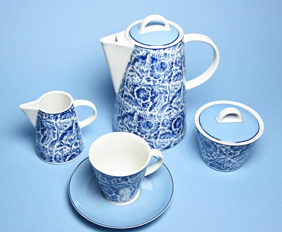 Kávová souprava pro 1 osobu 4 díl., Thun 1794, karlovarský porcelán, TOM 30041