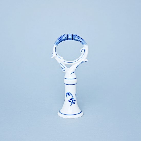Klíč 14 cm - k podnosu kulatému s porcelánovým klíčem (na slánku, pepřenku, párátník) a etažerům, Cibulák, originální z Dubí