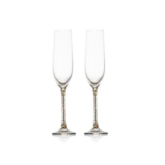 Champagne Glasses - Sparkling Set 2, 190 ml, 2 pcs., Crystal Gifts and Decoration PRECIOSA