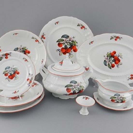 Dining set for 6 persons, Sonata, cherries, Leander 1907