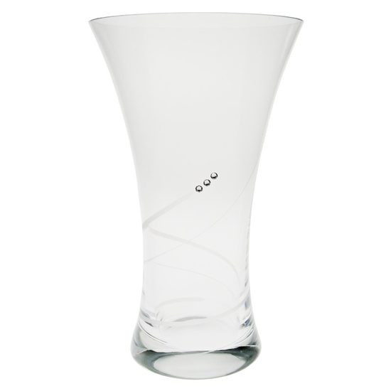 Křišťálová váza 25 cm (5211), zdobená krystaly Swarovski
