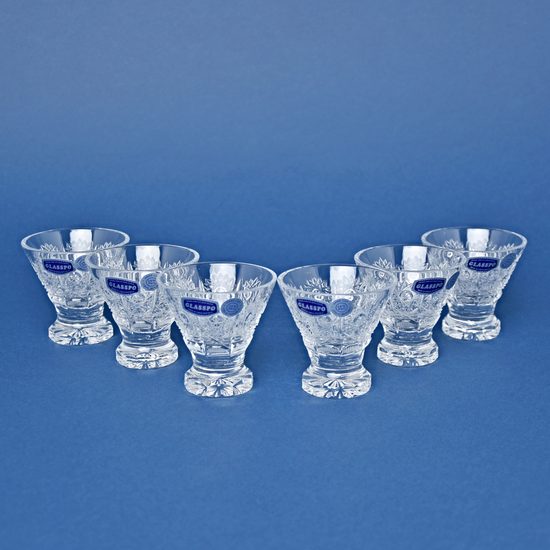 Bohemia Glass 12個セット Set 12 Bohemian Czech Cut to clear Crystal Wine Glass Goblets