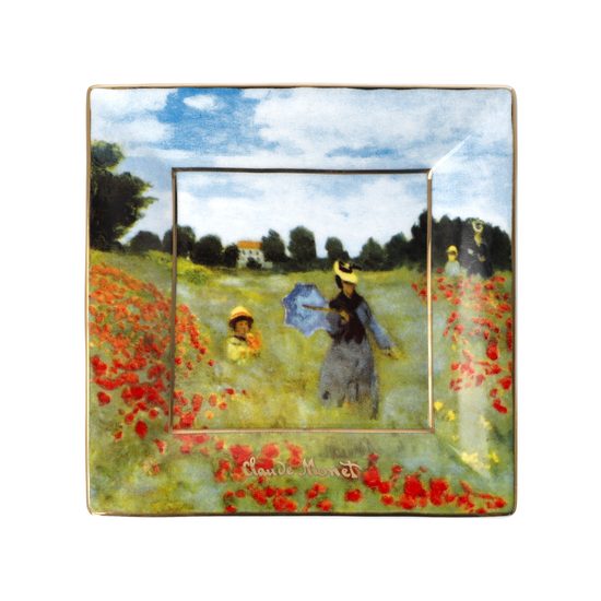 Bowl Claude Monet - Poppy Field, 12 / 12 / 1,5 cm, Fine Bone China, Goebel