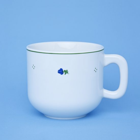 Hrnek 400 ml, Benedikt modré kvití + zelená, G. Benedikt 1882