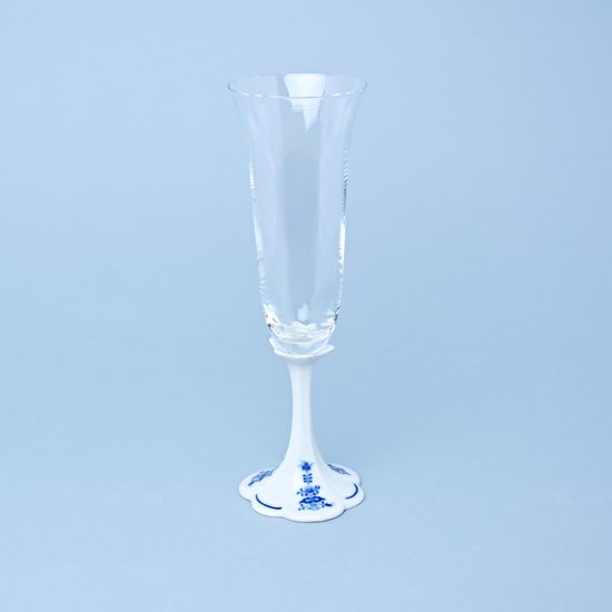 Sklenice na šampaňské lístečky 22,8 cm, Cibulák, originální z Dubí