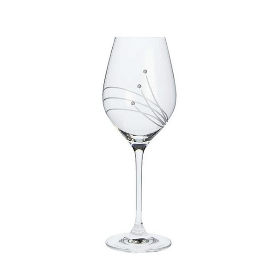 Celebration: Set of 2 Glasses 360 ml, White Wine with Swarowski Crystals -  Crystal and glass - by Manufacturers or popular decors - Dumporcelanu.cz -  český a evropský porcelán, sklo, příbory