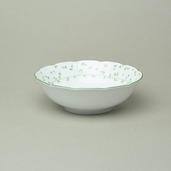 NATÁLIE zelené kvítky: Miska 16 cm, Thun 1794, karlovarský porcelán