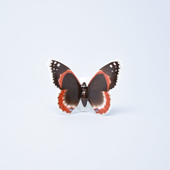 Red Admiral butterfly 7,5 x 5,5 x 3 cm, Unterweissbacher porcelain