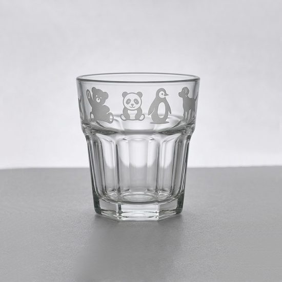 Dětská sklenice ZOO, 200 ml, sklo, Solbika Glassworks Poland