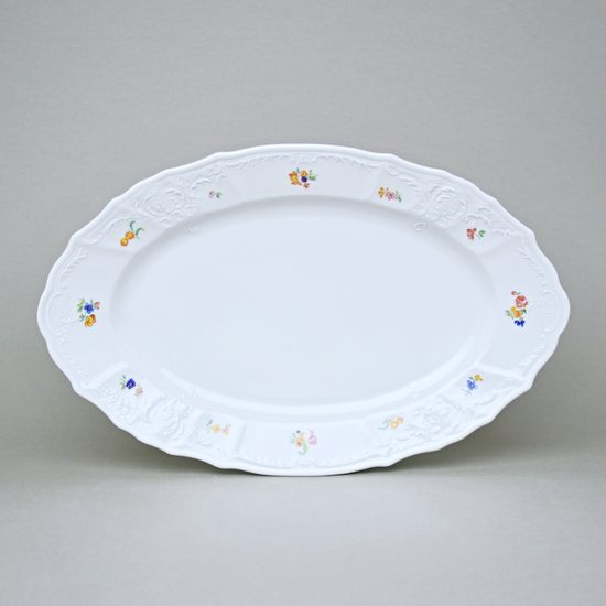 Mísa oválná 34 cm, Thun 1794, karlovarský porcelán, BERNADOTTE házenka