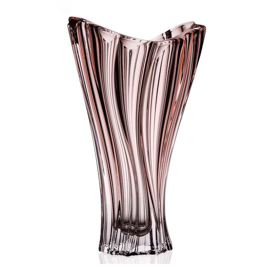 Crystal Vase Plantica, Pink 32 cm, Aurum Crystal