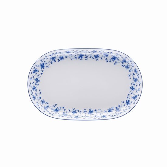 Platter 24,5 cm, FORM Sugar 1382 Blaublüten, Arzberg porcelain
