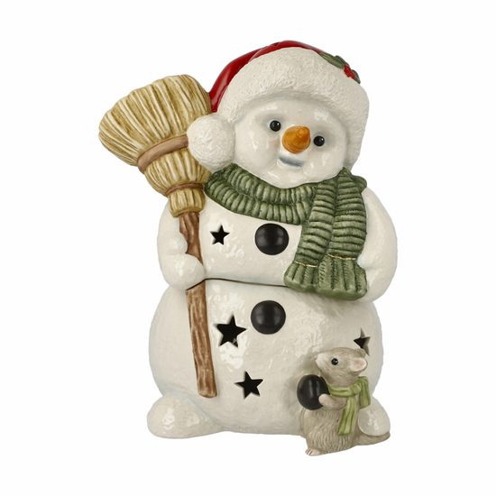 Snowmen: Little Helper 22 cm, Goebel stoneware