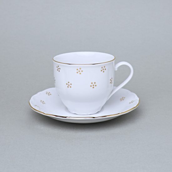 Cup tall 190 ml + saucer 15 cm, Verona Golden Valbella, G. Benedikt