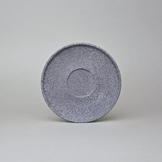 Podšálek 16 cm k šálkům 180ml a 250 ml, Granit raw, Benedikt