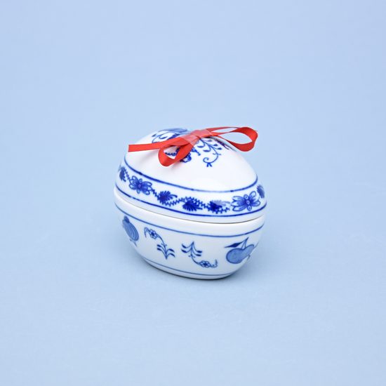 Egg with surprise 9,5 x 6,7 cm, Original Blue Onion Pattern