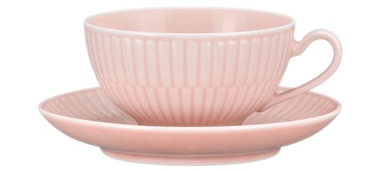 Šálek čajový malý 140 ml + podšálek 12 cm, Amina Rose, porcelán Seltmann