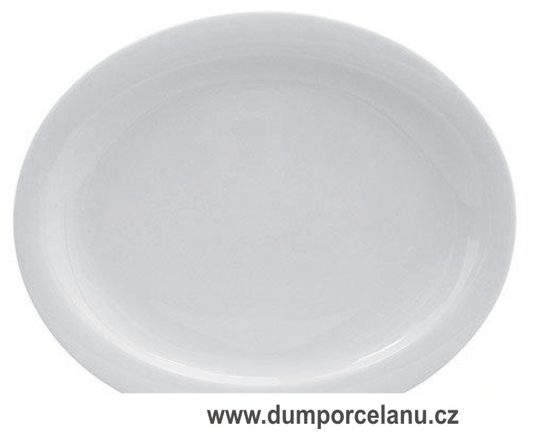 Plate oval 31 cm, Top life White, Seltmann Porcelain