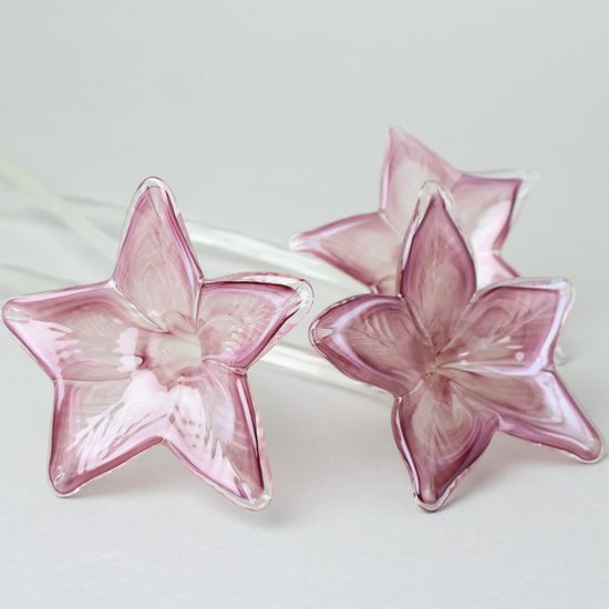 Flower with stem 38 cm - old pink, 1 pcs., Pačinek GLASS