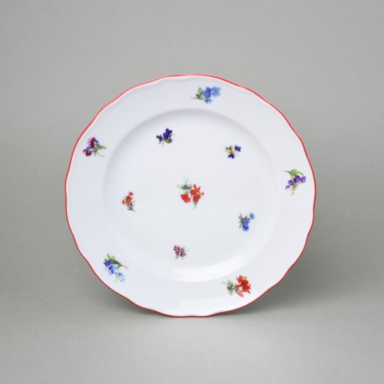 Plate dessert 19 cm, Házenka red line, Český porcelán a.s.