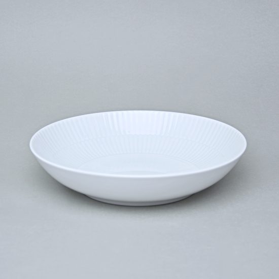 Talíř hluboký 21 cm, Amina bílá, porcelán Seltmann
