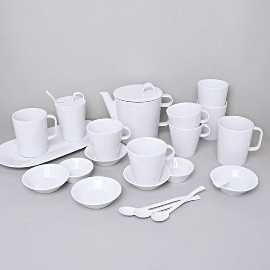Bohemia White,Tea set, Pelcl design, Cesky porcelan a.s.