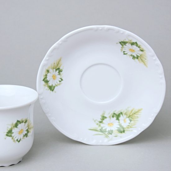 Saucer 14,5 cm, Thun 1794, karlovarský porcelán, CONSTANCE 80262 Daisy