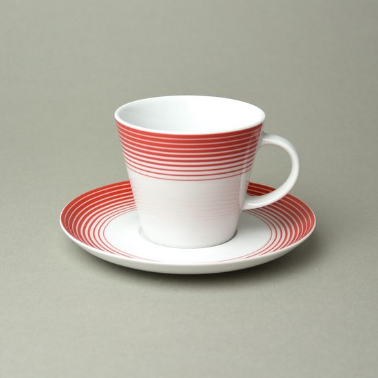 Cup 220 ml + saucer (tea, coffee) 16 cm, Thun 1794, karlovarský porcelán, TOM 29954a0