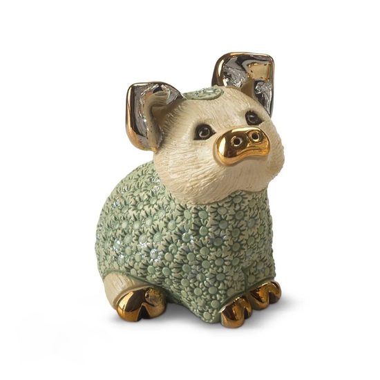 De Rosa - Piglet Sitting, Ceramic figure, De Rosa Montevideo