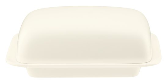 ZOÉ fine diamond: Butter dish for 250 g butter, Seltmann porcelain